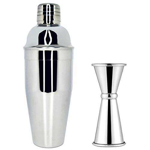 Cocktail Shaker  25 oz Martini Shaker Set  Bar Bartender Kit  Drink Shaker Cup  Stainless Steel Bar Tools  Built-In Bartender Strainer  For Home Bars Parties
