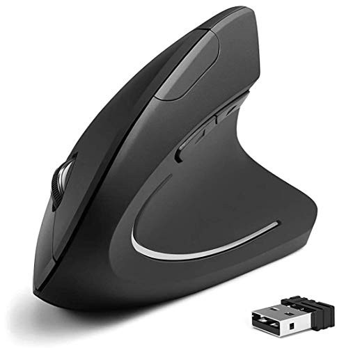 ANNMETER Wireless Mouse  Vertical Ergonomic Optical Mouse 2.4GHz Connect Mice with Adjustable DPI 800 1200  1600 for Laptop  Desktop  PC  MacBook.