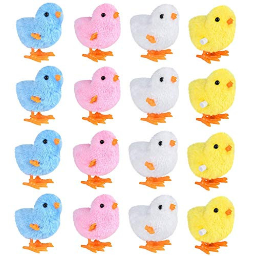 CheeseandU 16 Pcs Wind-Up Jumping Cute and Colorful Fur Chicken Toys for Easter Basket Fillers Easter Egg Hunt Treasure Chests Classroom Prize Supplies Birthdays Kids Gifts and Party Favors CheeseandU 16 Pcs Wind-Up Jumping Cute and Colorful Fur Chicken Toys for Easter Basket Fillers Easter Egg Hunt Treasure Chests Classroom Prize Supplies Birthdays Kids Gifts and Party Favors