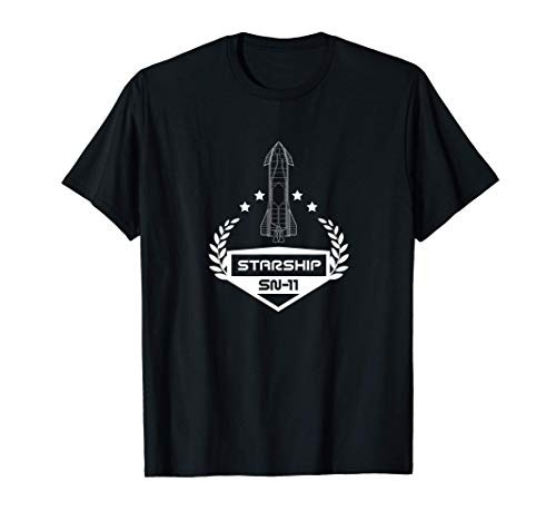 Starship SN11 Space Exploration Raptor Rocket Insignia T-Shirt