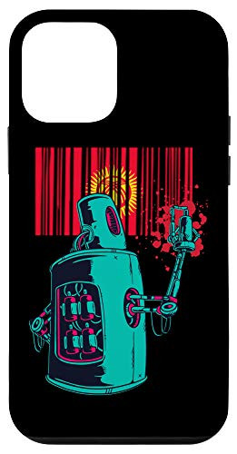 iPhone 12 mini Kyrgyzstan Heritage Kyrgyz Roots Robot Spray Paint Case