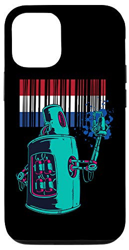 iPhone 12 12 Pro Netherlands Heritage Dutch Roots Robot Spray Paint Case