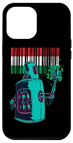 iPhone 12 Pro Max Hungary Heritage Hungarian Roots Robot Spray Paint Case