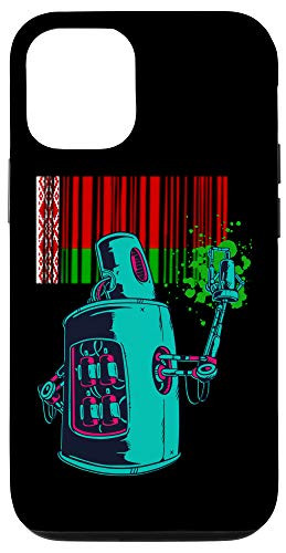iPhone 12 12 Pro Belarus Heritage Belarusian Roots Robot Spray Paint Case