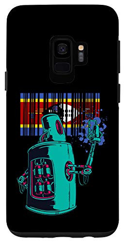 Galaxy S9 Eswatini Heritage Swaziland Roots Robot Spray Paint Case
