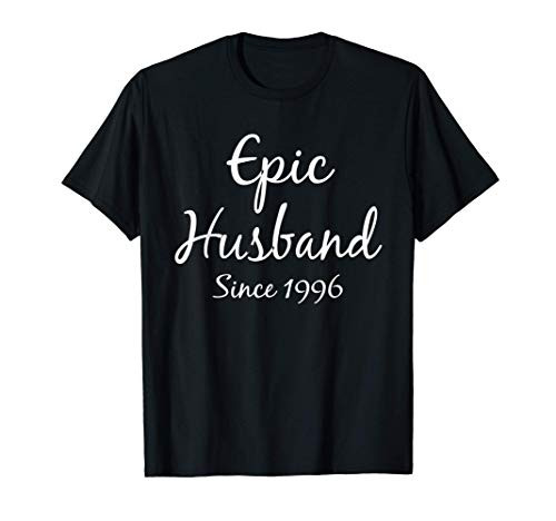 25th Anniversary Gifts for Him Epic Husband Since 1996 T-Shirt