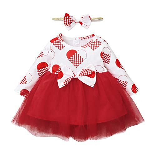 Girls Valentines Day Dress Toddler Baby Girl Outfits Heart Clothing Infant Long Sleeve Ruffle Red Princess Tutu Overall Dresses 6-12 Months Girl Clothes Girls Valentines Day Dress Toddler Baby Girl Outfits Heart Clothing Infant Long Sleeve Ruffle Red Princess Tutu Overall Dresses 6-12 Months Girl Clothes