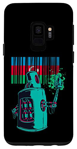 Galaxy S9 Azerbaijan Heritage Azerbaijani Roots Robot Spray Paint Case
