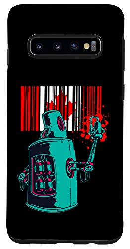 Galaxy S10 Canada Heritage Canadian Roots Robot Spray Paint Case