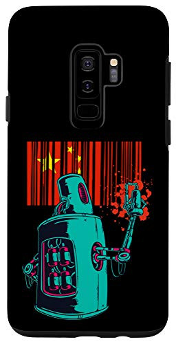 Galaxy S9Plus China Heritage Chinese Roots Robot Spray Paint Case