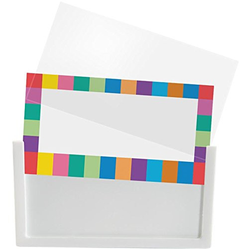 Really Good Stuff 157679 Universal Basket and Bin Label Holders with Labels