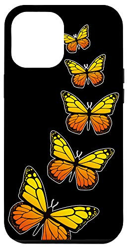 iPhone 12 Pro Max Monarch Butterfly Butterflies Orange Black Case
