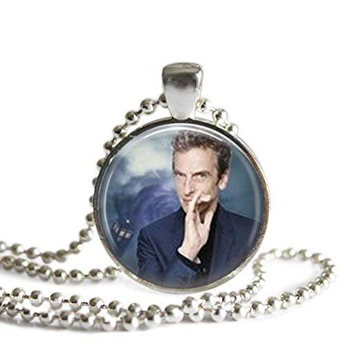 12th Doctor TARDIS 1 Inch Silver Plated Doctor Who Pendant Necklace or Keychain