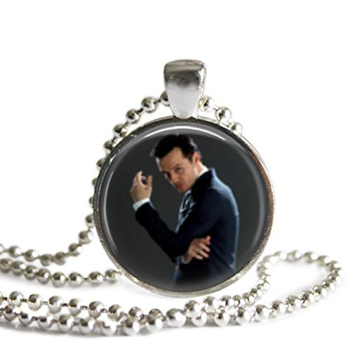 Sherlock Moriarty 1 Inch Silver Plated Pendant Necklace or Keychain