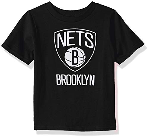Outerstuff Youth NBA "Primary Logo" Short Sleeve Basic Tee Brooklyn Nets  Black  Toddler 2T