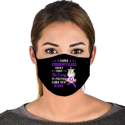 Purple I Have Fibromyalgia I Don't Have The Energy to Prete Face Mask Balaclavas