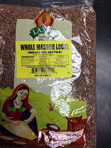 Laxmi Gourmet Whole Pulse Masoor  Red Lentils  - 4lbs