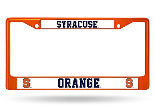 NCAA Rico Industries Standard Chrome License Plate Frame  Syracuse Orange