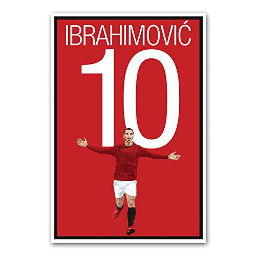 Zlatan Ibrahimovic Poster - Manchester United Art