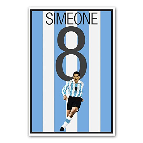 Argentina Soccer Print - Diego Simeone Poster - Soccer Art - Unframed Football Print - Soccer Decoration - Argentina Soccer Poster - Graphics 17 - Simeone Football Art