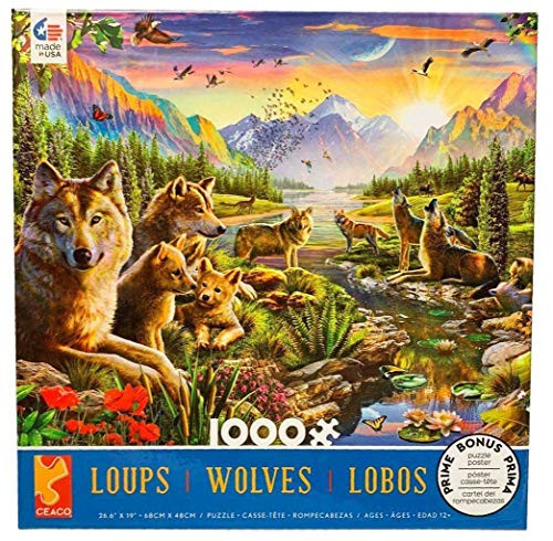 Ceaco Summer Wolf Family 1000 Piece Puzzle