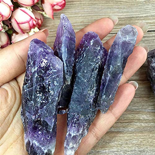 100g Natural Amethyst Point Quartz Crystal Stone Purple Mineral Home Decor Crafts-Purple