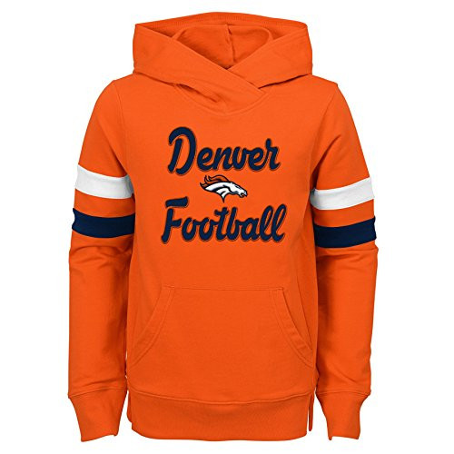 Outerstuff NFL Denver Broncos Youth Girls Claim to Fame Overlay Hoodie Orange Youth X-Large 16 Outerstuff NFL Denver Broncos Youth Girls Claim to Fame Overlay Hoodie Orange Youth X-Large 16