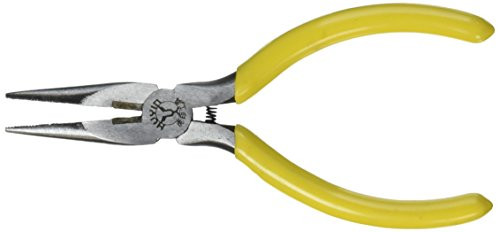 Uxcell Coated Grip Wire Cutter Stripper Plastic Needle Nose Plier, 5"
