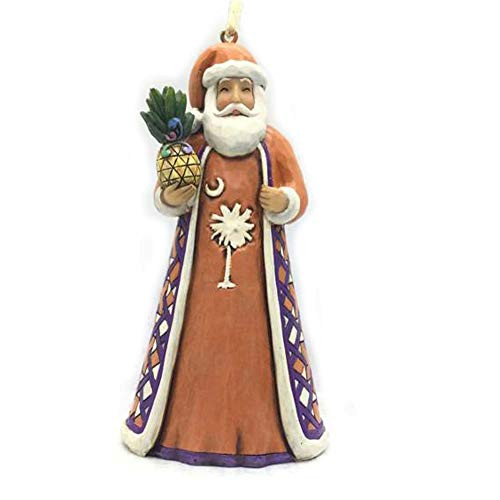 Jim Shore Heartwood Creek South Carolina Santa Orange Stone Resin Hanging Ornament 4.5 Jim Shore Heartwood Creek South Carolina Santa Orange Stone Resin Hanging Ornament 4.5