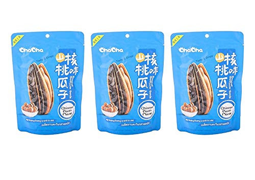 ChaCha Roasted Sunflower Seeds Chinese Pecan Flavor   3 Pack  Total of 16.92oz