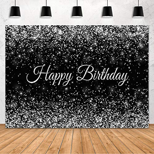 Aperturee Glitter Silver and Purple Happy Birthday Backdrop 7x5ft Sparkle Sequin Spots Dots Photography Background Women Girl Party Decoration Photo Booth Studio Banner Props Supplies Cake Table Aperturee Glitter Silver and Purple Happy Birthday Backdrop 7x5ft Sparkle Sequin Spots Dots Photography Background Women Girl Party Decoration Photo Booth Studio Banner Props Supplies Cake Table