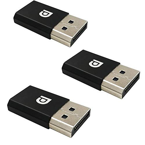 DP 3pcs - DisplayPort Display Emulator EDID Emulator Plug  fit Headless 2560x1600A60Hz-DP Dummy Plug 3840x2160A17Hz