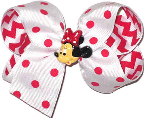 DS-210M Medium White with Red Dots and Minnie Miniature