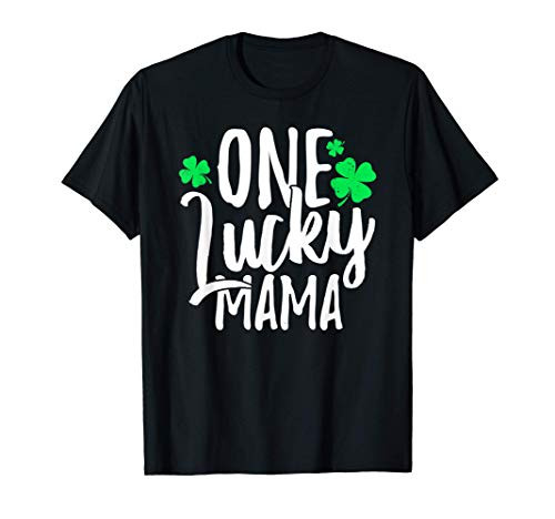One Lucky Mama St. Patrick's Day Shamrock Family Pajama T-Shirt