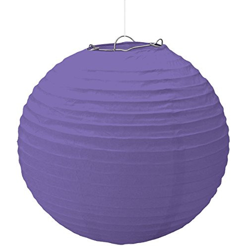 Amscan Party Decoration Paper Lantern  1 Ct.  15 1 2"  Purple