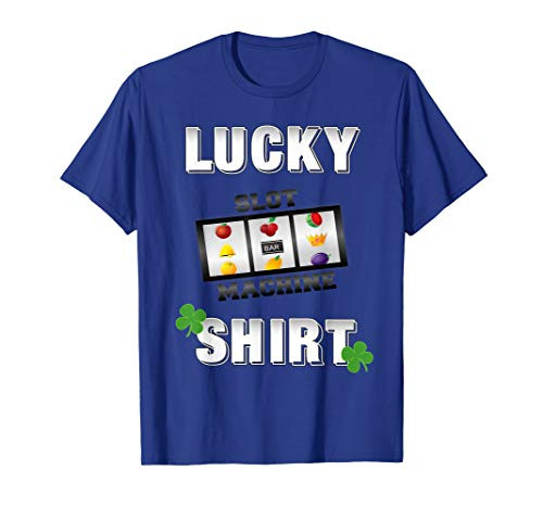 Lucky Slot Machine  Casino Gambling T-Shirt Lights Lucky Slot Machine  Casino Gambling T-Shirt Lights