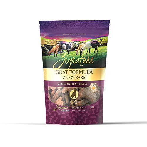 Zignature Goat Formula Biscuit Dog Treat 12oz  Purple  13234