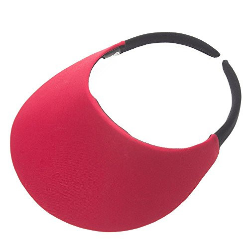 No Headache Midsize Sport Sun Visor  Red