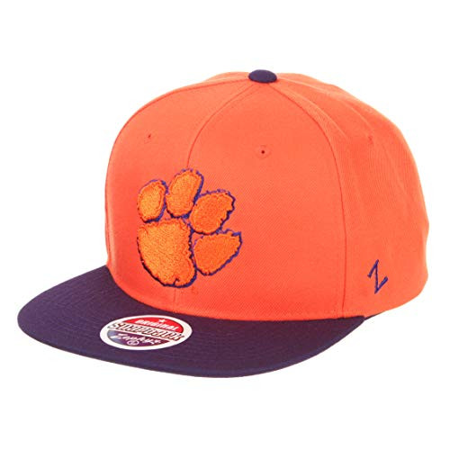 NCAA Zephyr Clemson Tigers mens Z11 Invert Snapback Hat  Adjustable  Orange  Invert Team Color NCAA Zephyr Clemson Tigers mens Z11 Invert Snapback Hat  Adjustable  Orange  Invert Team Color