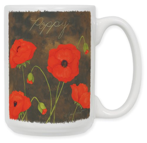 Art Plates"Poppy" Ceramic Coffee Mug 15 oz Art Plates"Poppy" Ceramic Coffee Mug 15 oz