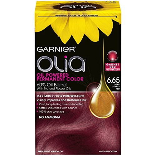 Garnier Olia Oil Powered Permanent Hair Color  6.65 Light Garnet Red