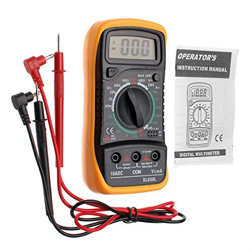 JZK XL830L Digital Multimeter Voltmeter/Ammeter OHM Multimeter AC DC/Rods with diode