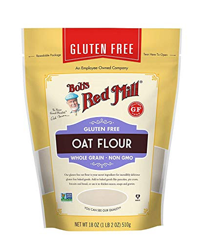 Bob's Red Mill Gluten Free Oat Flour  18 Ounce  Pack of 2