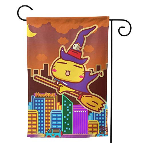 POUDBDH Art Purple Halloween Witch Cat Seasonal Family Welcome Double Sided Garden Flag Outdoor Funny Decorative Flags for Garden Yard Lawn Decor Party Gift Many Sizes POUDBDH Art Purple Halloween Witch Cat Seasonal Family Welcome Double Sided Garden Flag Outdoor Funny Decorative Flags for Garden Yard Lawn Decor Party Gift Many Sizes