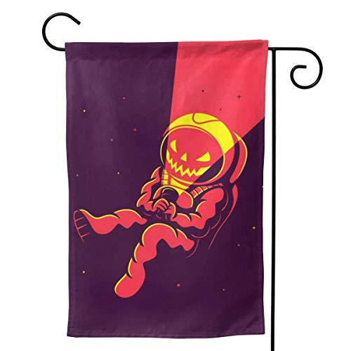POUDBDH Astronauts Halloween Orange Purple Seasonal Family Welcome Double Sided Garden Flag Outdoor Funny Decorative Flags for Garden Yard Lawn Decor Party Gift Many Sizes POUDBDH Astronauts Halloween Orange Purple Seasonal Family Welcome Double Sided Garden Flag Outdoor Funny Decorative Flags for Garden Yard Lawn Decor Party Gift Many Sizes