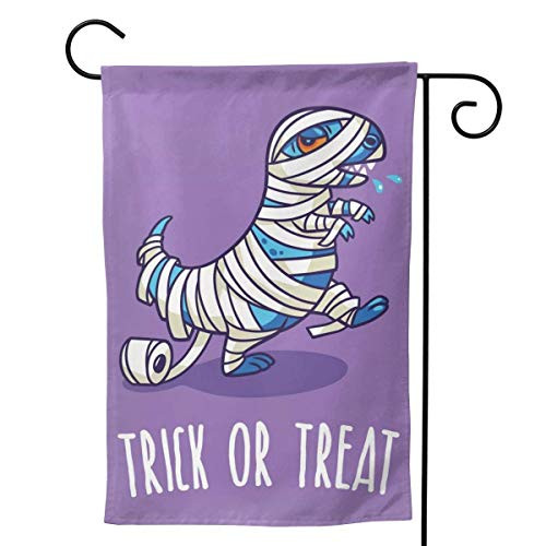 POUDBDH Halloween Mummy Dinosaur Purple Funny Seasonal Family Welcome Double Sided Garden Flag Outdoor Funny Decorative Flags for Garden Yard Lawn Decor Party Gift Many Sizes POUDBDH Halloween Mummy Dinosaur Purple Funny Seasonal Family Welcome Double Sided Garden Flag Outdoor Funny Decorative Flags for Garden Yard Lawn Decor Party Gift Many Sizes