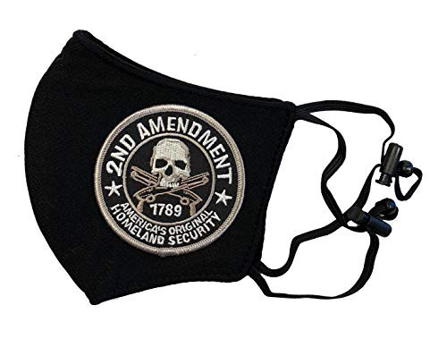 2nd Amendment Face Mask America's Original Homeland Security Black