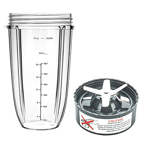 Blender Replacement Parts for Nutribullet Blender  32OZ Cup with Replacement Extractor Blade Compatible with Nutribullet 600W 900W Blenders