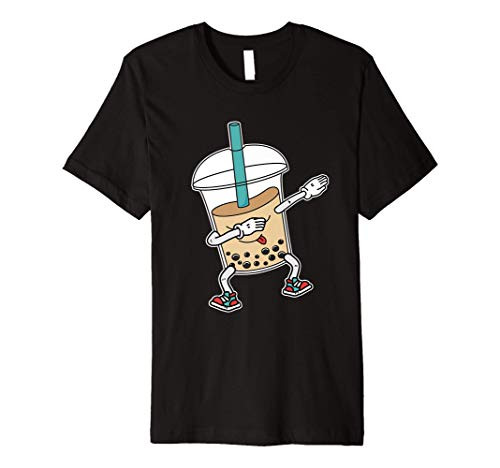 Funny Dabbing Boba Bubble Milk Tea Tapioca Pearls Chai Premium T-Shirt