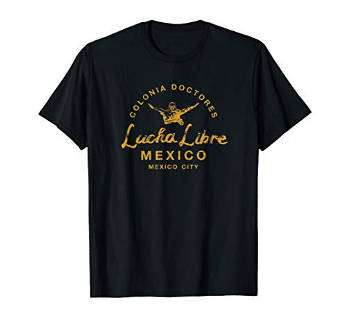 Wrestling Lucha Libre Luchador Mexican Wrestler Vintage T-Shirt